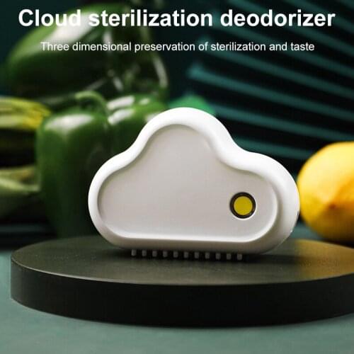 Refrigerator Deodorizing Sterilizer USB Rechargeable Deodorizer Shoe Cabinet Kitchen Home Car Dual-use Portable Air Purifier