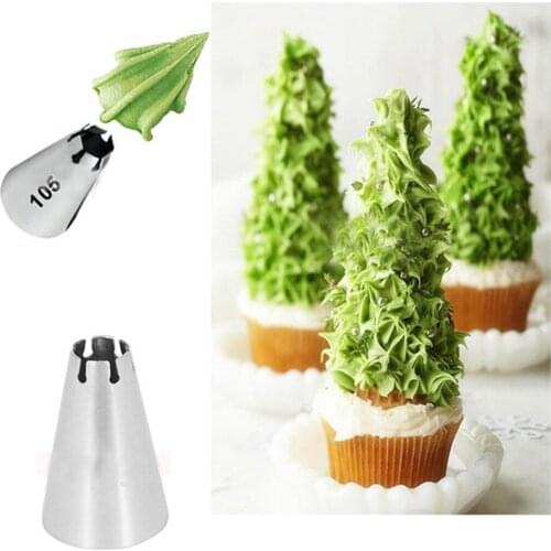 Kitchen Baking Icing Piping Nozzle Diy Cake Decorating Tool Cream Pastry Bag Stainless Steel Reusable Nozzle Converter Tools