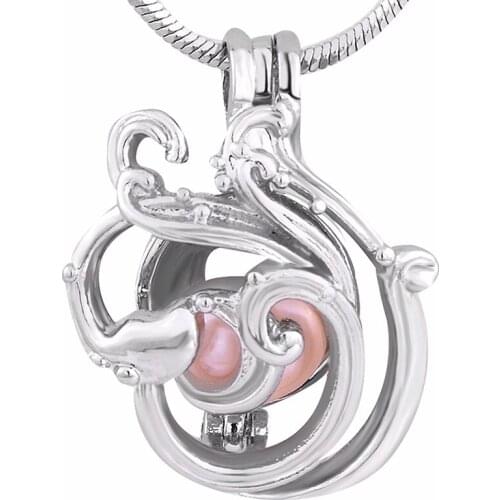 Fashion Styles 18kgp Fashion love wish spray shape cages Pendants DIY Pearl modern charm pendants P136