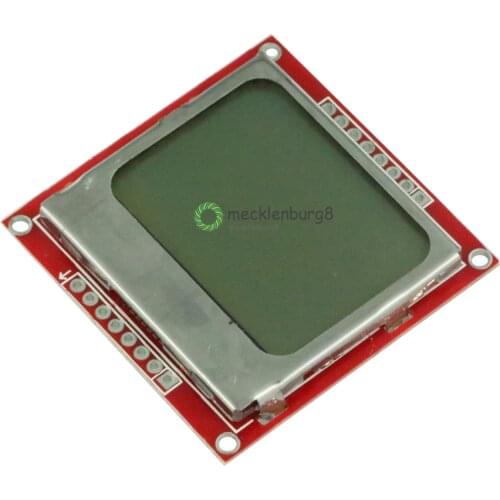 LCD Module Display Monitor White Backlight Adapter PCB 84*48 84x48 5110 Screen For Arduino Controller 3.3V Dot Matrix Digital