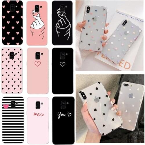 Soft Silicone TPU Case For Samsung Galaxy A8 A5 2018 Back Case For Samsung S9 S8 Plus J4 J6 J8 2018 Note 9 Phone Cove