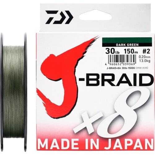 Daiwa Original 8 Braided Fishing Line Length 150M 300M 10-60lb PE Line Fishing Tackle Braided Line Made in Japan Braided Line