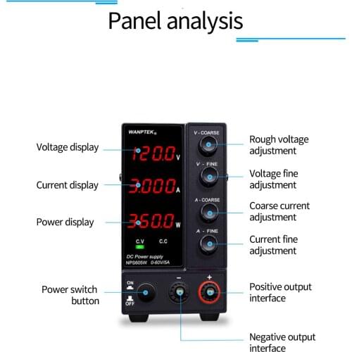 Adjustable dc power supply NPS1203W dual digital LED display laboratory power supply regulator 120V 3A Bench source power