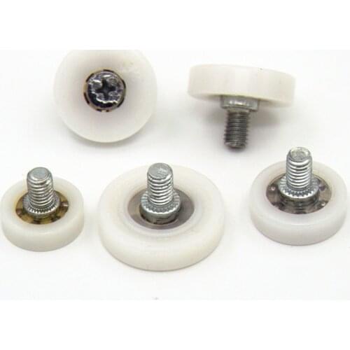 5pcs Document Drawer Bearing Pulley Cabinet Moving Door Plastic pulley positioning tiepigui roller wheel sliding furniture