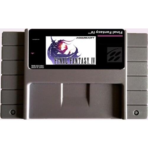 Save File Final Fantasy 4 NTSC 16 Big Gray Game Card For USA Version Game Player