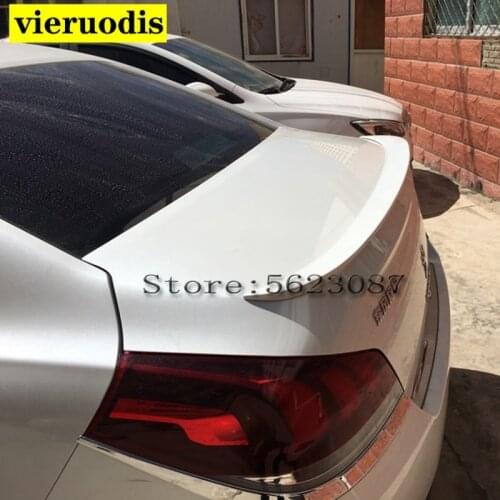For Peugeot 508 Spoiler 14-17 Peugeot 508 spoiler High Quality ABS Material Car Rear Wing Primer Color Rear Spoiler