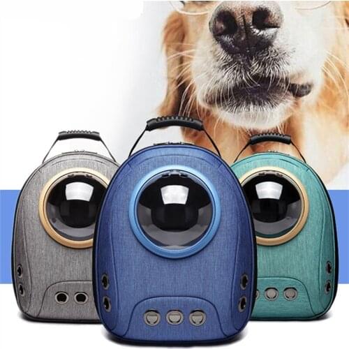 Outdoor Dog Cat Travel Carrying Bag Astronaut Transparent Breathable Space Capsule Pet Carrier backpack For Small Cat Dog