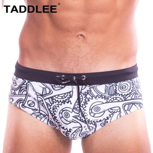 Taddlee Brand Sexy Mens Swimwear Swimsuits Board Trunks Shorts Beach Gay Penis Pouch Quick Dry New Low Rise Boardshorts Bathing