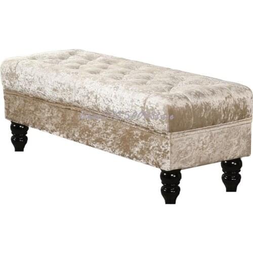 Cloth shoe changing stool clothing store sofa stool chaise concubine solid wood storage storage bed end try on shoe stool long f