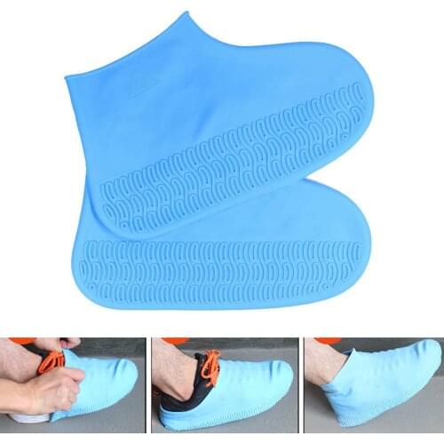 Waterproof Silicone Shoe Cover Reusable Overshoes Elastic Shoe Covers Protective Outdoor Rain Boot Overshoes Shoes Accessories