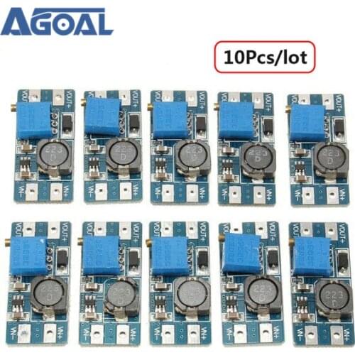 10Pcs/lot Step Up Power Apply Module 2A 2V-24V DC-DC Booster Power Module