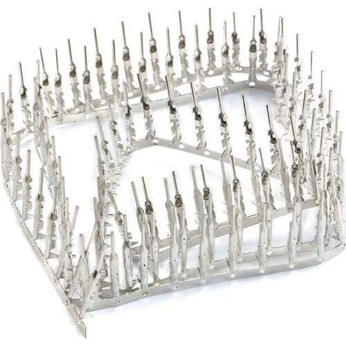 100Pcs 2.54mm Male Dupont Jumper Wire Cable Housing Pin Terminal Connector Kit