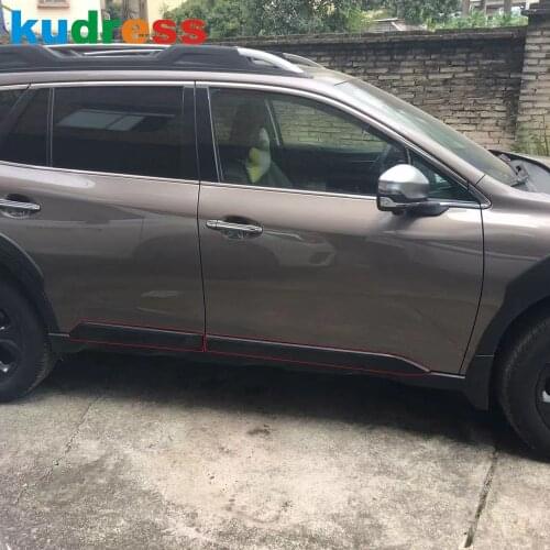 Side Door Body Trim For Subaru Outback 2020 2021 2022 ABS Chrome Door Decoration Molding Strip Car Styling Accessories 4pcs