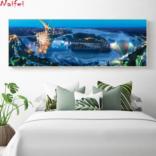 5D Diamond Painting Niagara FALLS Full Drill Square Round Embroidery Cross Stitch Waterfall Landscape Home Decor