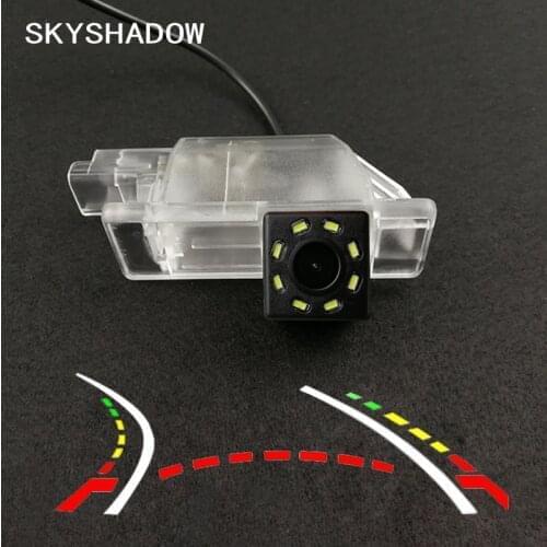 Car HD Rear Camera Fisheye 8 12 Led Wireless Dynamic Night For Peugeot 2008 208 301 307 3008 406 407 408 508 607 806 807 RCZ