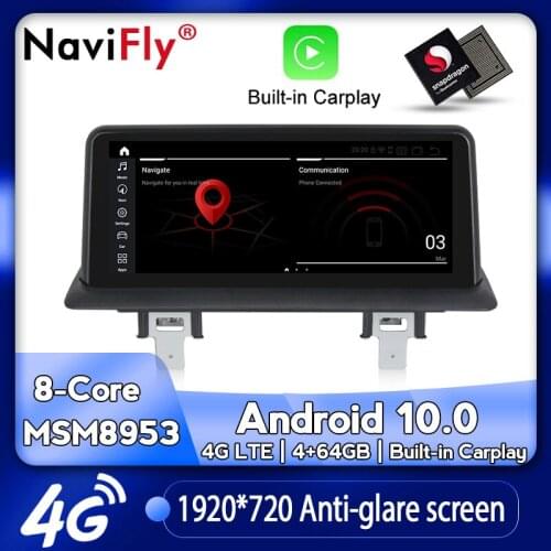 Android 10 Car multimedia Player for BMW 1 Series 120i E81 E82 E87 E88 CCC CIC No screen Qualcomm Snapdragon 4G Carplay
