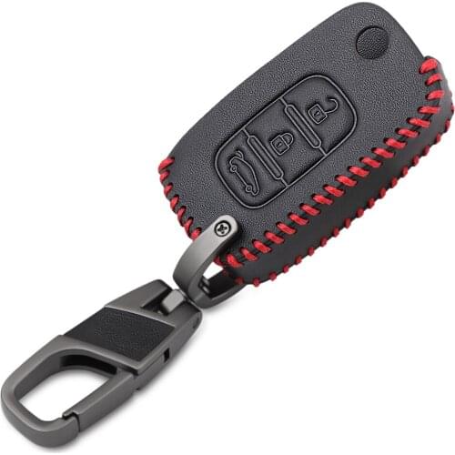 Real Leather Car Key Case For LADA Sedan Largus Kalina Granta Vesta X-Ray XRay Remote Cover Keychain Holder Bag Auto Accessories