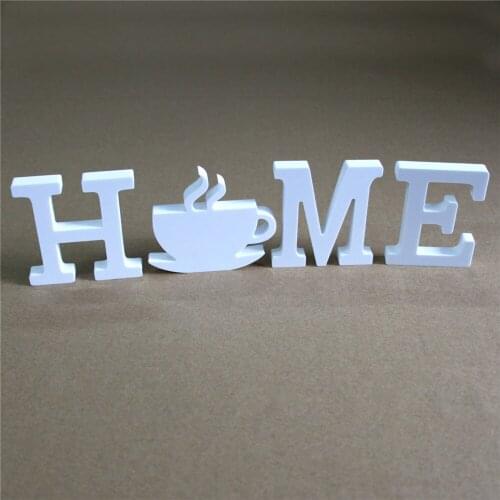 Diy Freestanding Wood Wooden Letters White Alphabet Wedding Birthday Party Home Decorations thick 15mm HOME & Personalised Name