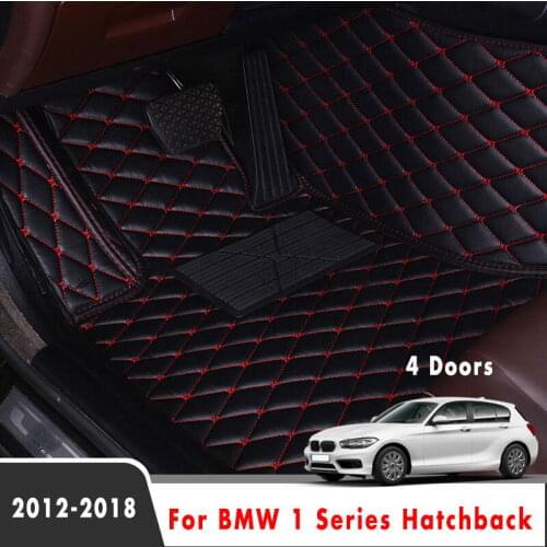 For BMW 1 Series Hatchback 4 Doors 2018 2017 2016 2015 2014 2013 2012 Car Floor Mats Interior Accessories Auto Custom Carpets