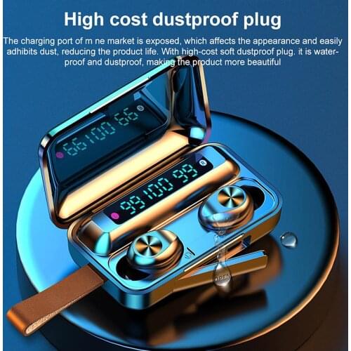 F9-11 TWS Waterproof Bluetooth 5.0 Smart Noise Canceling 9D Stereo Earphones Mini Earbuds for All Smart Phone With Charging Case