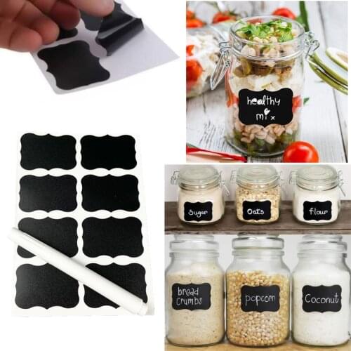 Kitchen Accessories Blackboard Stickers Kitchen Jar Stickers Spice Labels Salt Spice Jar Organizer Bottles Label Kitchen Gadget