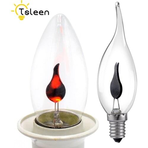 8pcs Chandelier Light E27 E14 LED Flame Effect Fire Light Bulbs AC 220V 230V 240V V Flickering Emulation Decorative Lamp