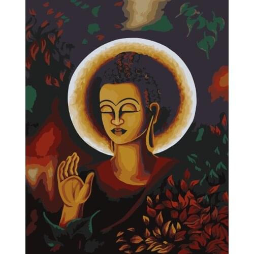 MaHuaf-i469 Buddha painting Indian Lord Art painting by numbers hand painted coloring by numbers on canvas for Living Room decor