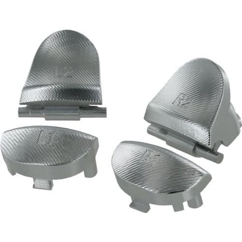 Aluminum Metal Trigger Buttons for PS4 Controller Custom Metal L1 R1 L2 R2 Trigger Buttons for DualShock 4 PS4 Slim Controller