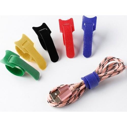 50PCS Reusable Cord Organizer Keeper Holder, Fastening Cable Ties Straps for Earbud Headphones Phones Wire Wrap