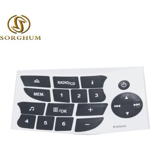 CD Radio Audio Button Repair Decals Sticker For Renault Clio Megane