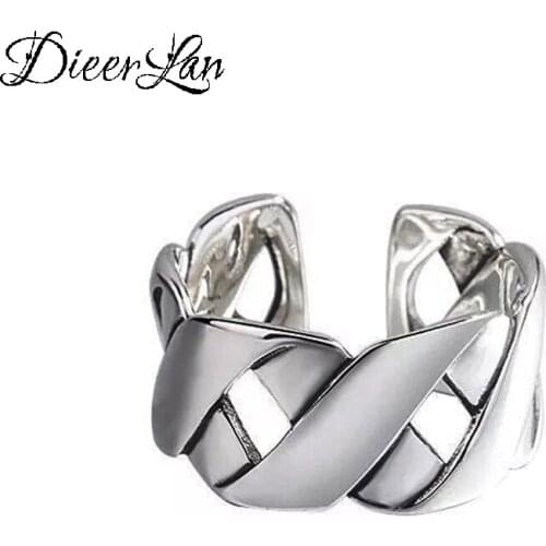 New Arrival Silver Color Large Cross Rings For Women Ladies Adjustable Rings Vintage Jewelry 2021