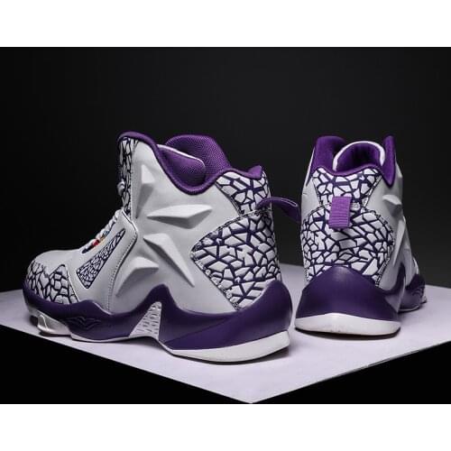 Shoes Fashion Sneakers Leather Basketball Shoes Men Comfortable Casual Sports Trainers Non-slip Wear-resisitant