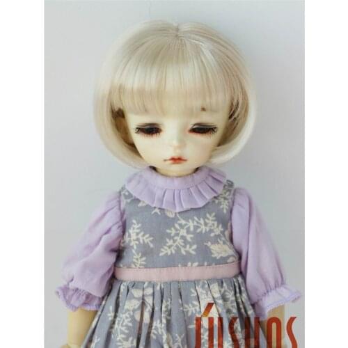 JD286 1/6 synthetic mohair doll wigs Lovely YOSD short Bobo Cut Air bangs BJD wig 6-7inch head size wig