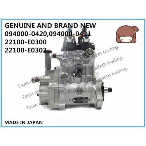 GENUINE AND BRAND NEW DIESEL FUEL PUMP 094000-0420, 094000-0421, 22100-E0300, 22100-E0302
