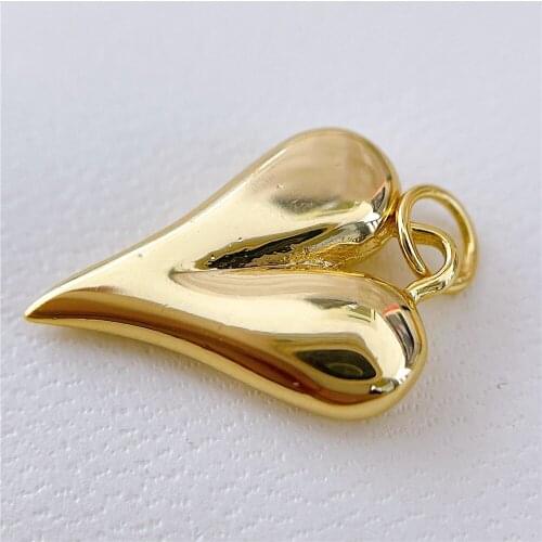 1PCS Real 18K Gold Plated Necklace Pendant Charms for Jewelry Findings Components Making Supplies DIY Cupron Accessories