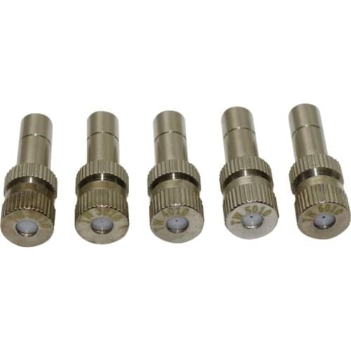 0.2-0.6mm Low Pressure Sprayer Greenhouse Stainless Steel Fog Mist Nozzle Garden Watering Sprinkler 1 Pcs