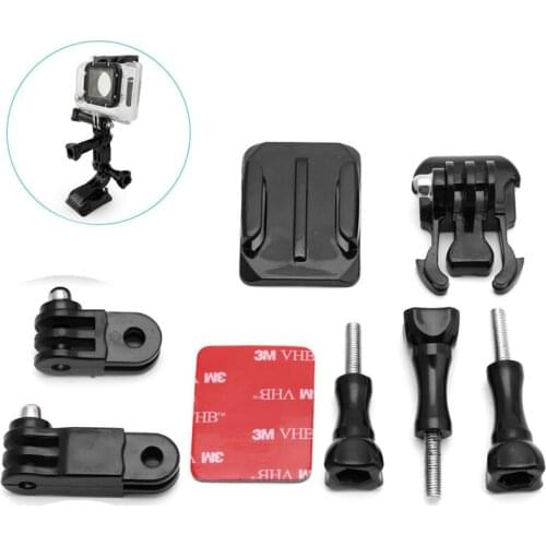 Adjustable Helmet Curved Adhesive Side Mount for GoPro Hero 4 3+ 3 2 1 Camera