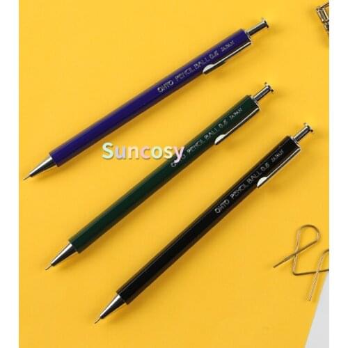 Ohto Pencil Ball Series 0.5mm Ballpoint Pen, Color Wooden Pole Ball Point Pen Students' Daily Writing, Business Office Supplies