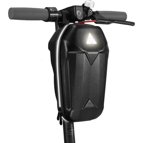 Scooter Front Bag Electric Scooter Front Storage Pouch Large Capacity EVA Hard Shell Rainproof Bag Scooter Accessories