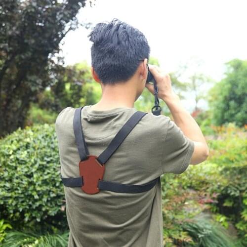 Outdoor X-shaped chest strap shoulder elastic adjustable bracket binocular strap durable shoulder strap optical accessories