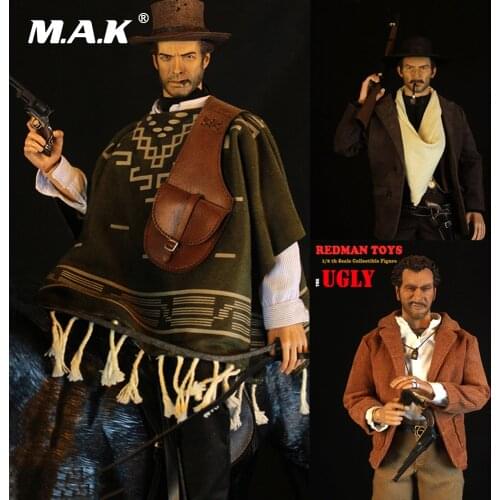 In Stock West Cowboy REDMAN TOYS 1/6 Scale RM042 RM043 RM044 The Good The Cowboy Action Figure Full Set Action Figure