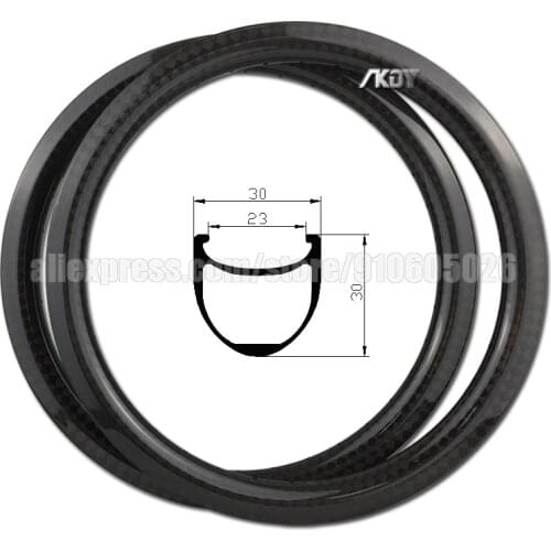 Rims 20 Bicycle 30mm Clincher Carbon 20 Inch Bicycle Wheels 406 BSD 24 / 28 / 32 / 36 Holes Disc Brake BMX Racing Wheels Rim 20