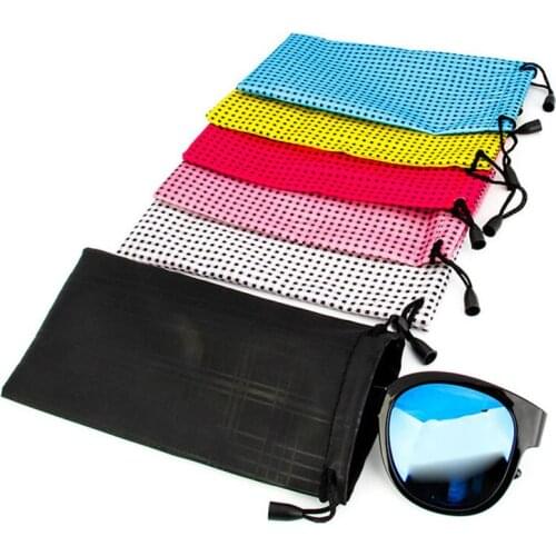 10pcs/lot Waterproof Glasses Cloth Bag Glasses Storage Bag Sunglasses Bag Glasses Bag Multi-color Random Send