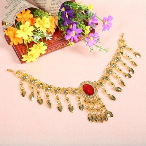 Belly Dance Skirt Dance Costumes Top Fashion Cotton Necklace Jewelry Accessories Chain 2 Indian Hair Accessory Collapsibility