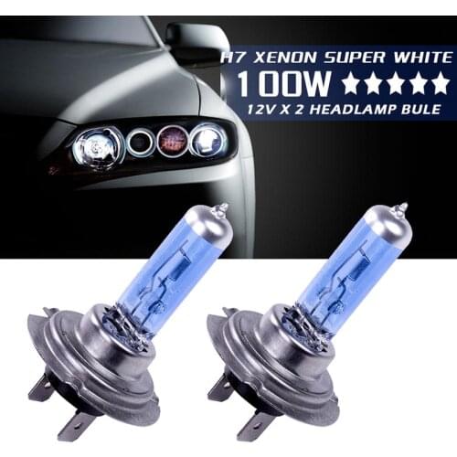 1Pcs H7 Car Signal Light Super Bright White Light Fog Light Bulb 12V Headlight High Brightness Durable Lighting Car Accessories