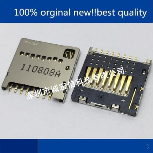 10pcs 100% new and orginal real stock 104031-0811 01040310811 Ultra-thin card slot SD card slot
