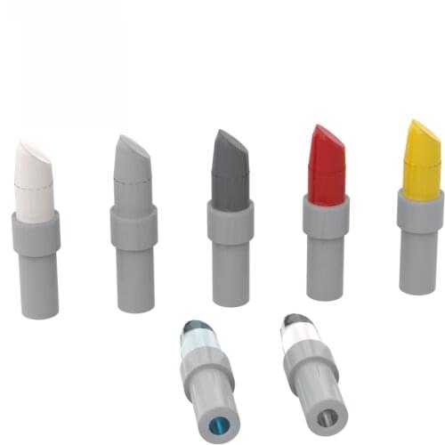 10PCS Building Blocks 93094 Lipstick High-Tech Bricks Assembles Particles DIY Assembly Parts Education Toys For Children