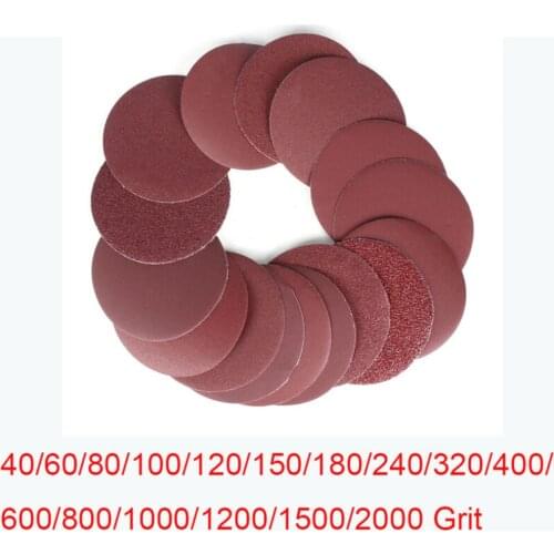 10Pcs Disc Flocking Sandpaper Suit Round Sandpaper Disk Sand Sheets Grit 60-1500 Hook Loop Sanding Disc Polish Abrasive Tools