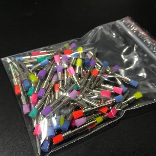 100pcs New Color Nylon latch flat Polishing Polisher Prophy Brushes Dental Brush For Sale