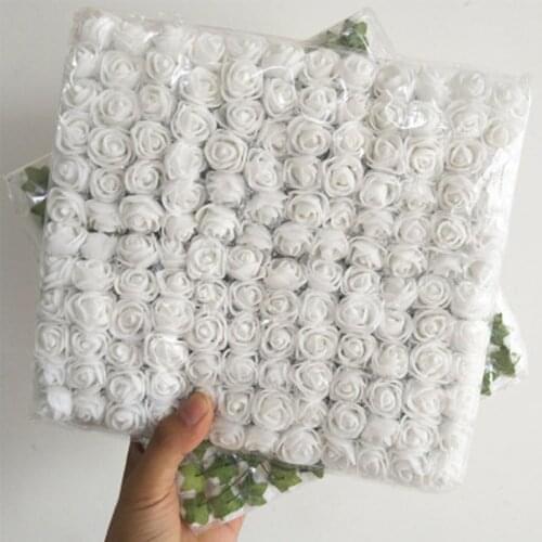 1440PCS/720PCS 2cm mini foam rose artificial flower bouquet wedding decoration scrapbook DIY wreath Christmas fake rose